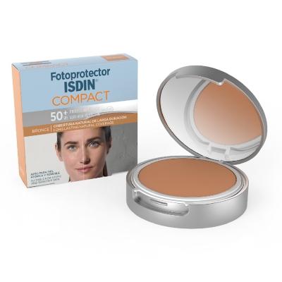 Protector Solar Facial Compact Bronce FPS 50+ 10 gr ISDIN